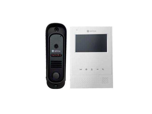 Комплект видеодомофона Optimus Leader IK-24B32I (w+b)